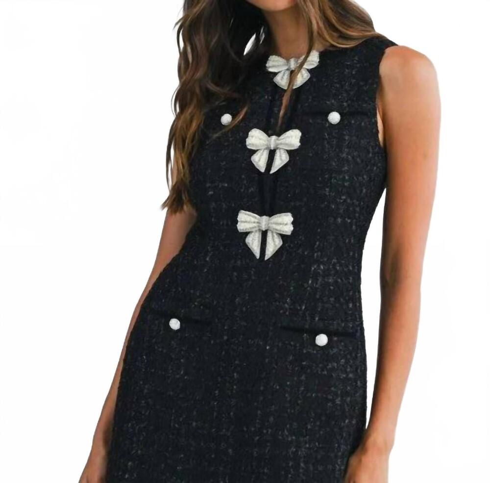 NEW MABLE ines mini dress in black